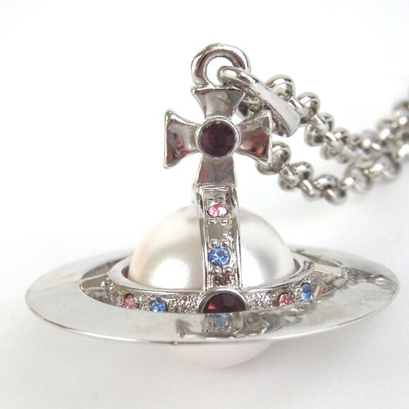 Authentic Vivienne Westwood Orb Long Necklace metal [Used] - Picture 3 of 15